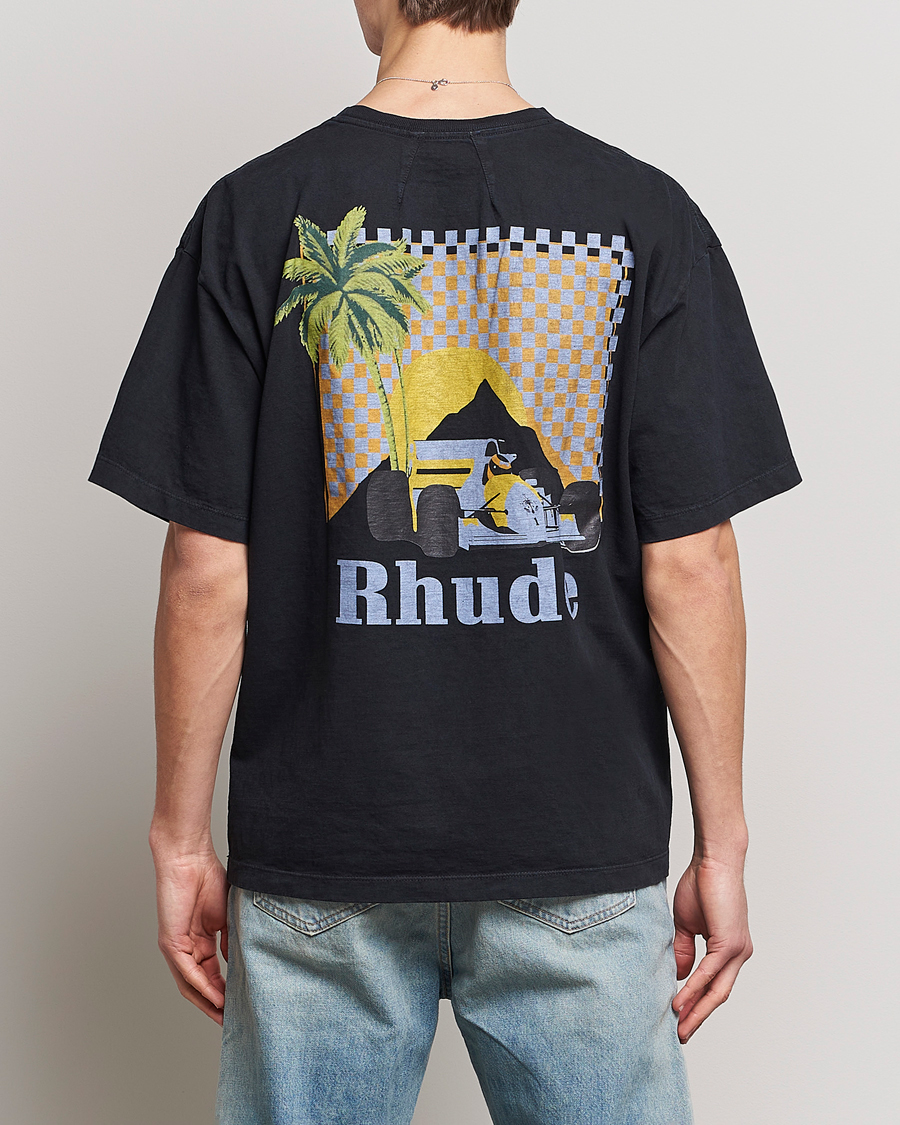 Mies | T-paidat | Rhude | Moonlight Tropics T-Shirt Black