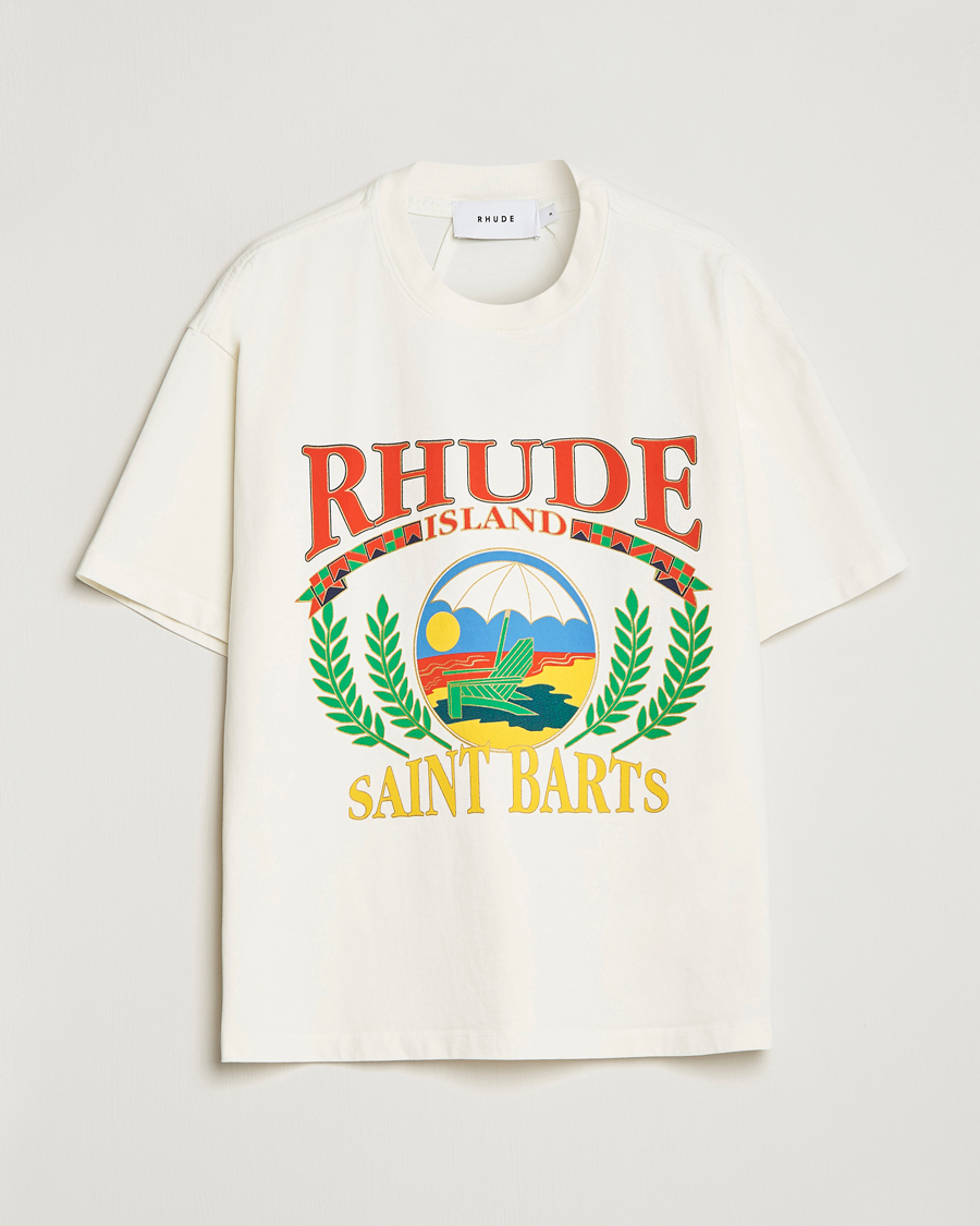 Mies | T-paidat | Rhude | Beach Chair T-Shirt White