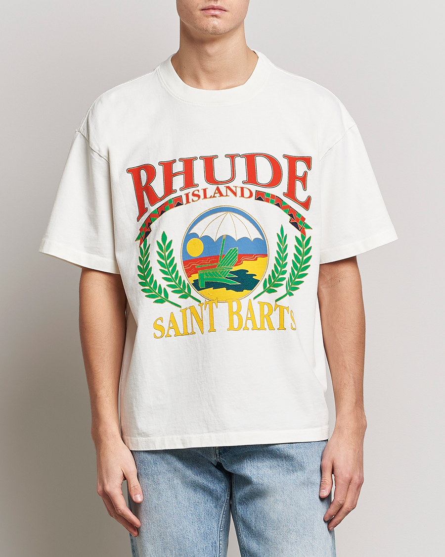 Mies | T-paidat | Rhude | Beach Chair T-Shirt White