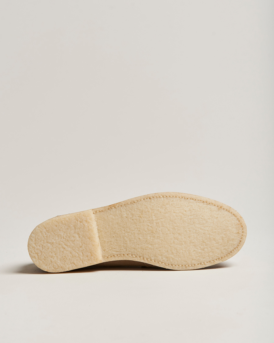 Mies | Sanders Edwin Unlined Suede Penny Loafer Milkshake | Sanders | Edwin Unlined Suede Penny Loafer Milkshake