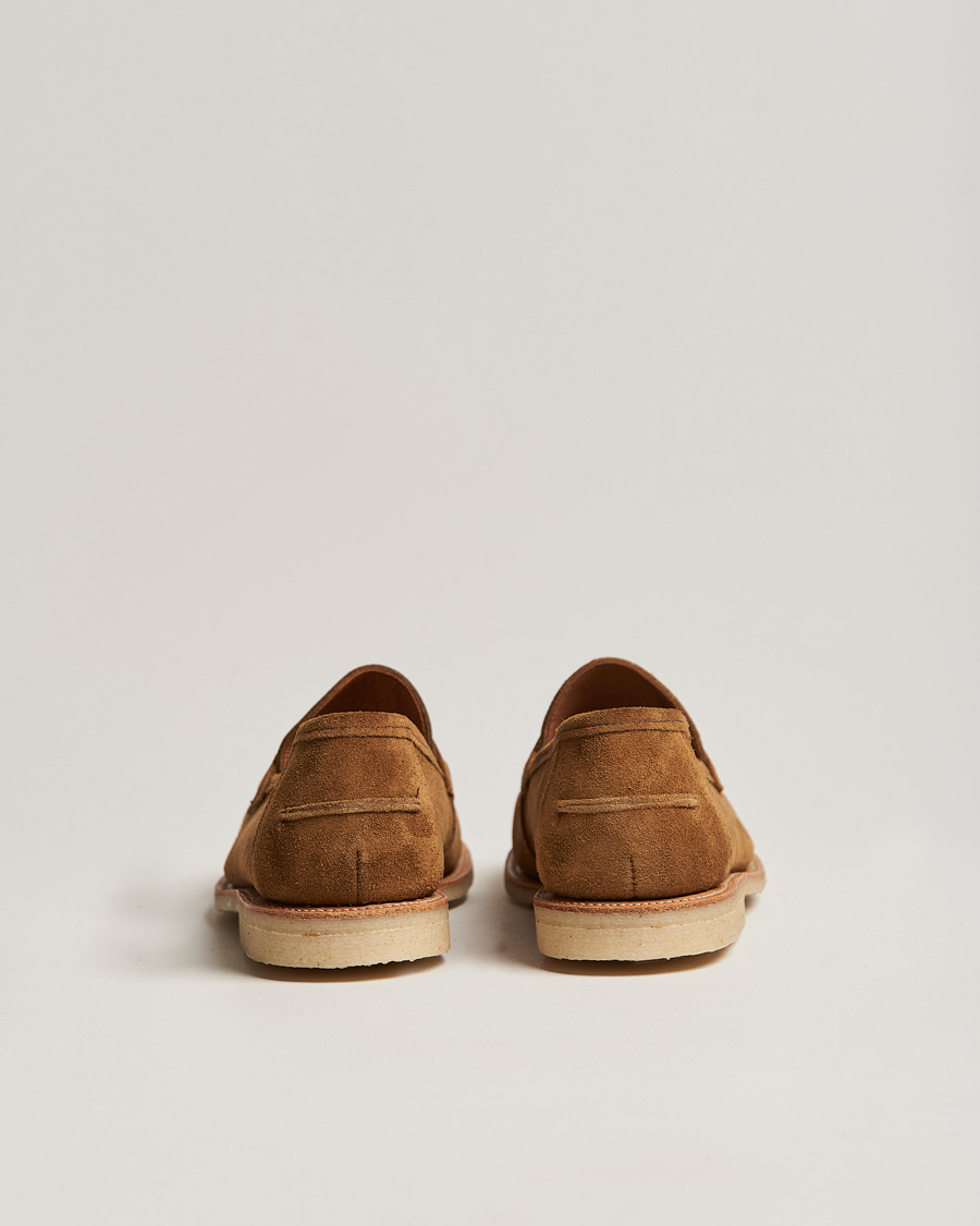 Mies | Sanders Edwin Unlined Suede Penny Loafer Tobacco | Sanders | Edwin Unlined Suede Penny Loafer Tobacco