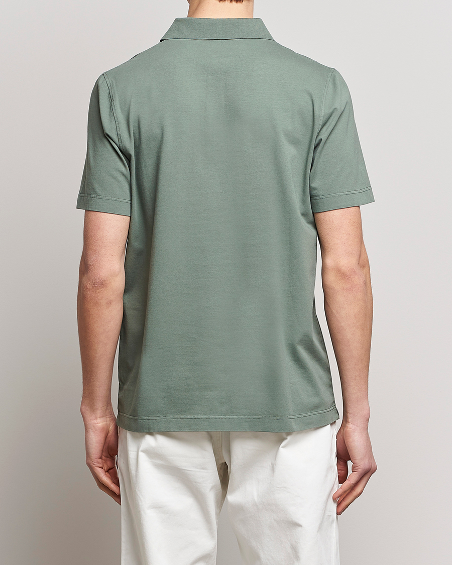 Mies | Pikeet | SEASE | Short Sleeve Jersey Polo Sage