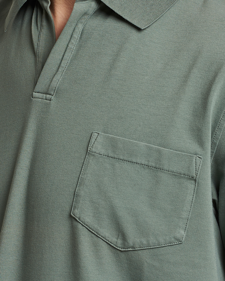 Mies | Pikeet | SEASE | Short Sleeve Jersey Polo Sage