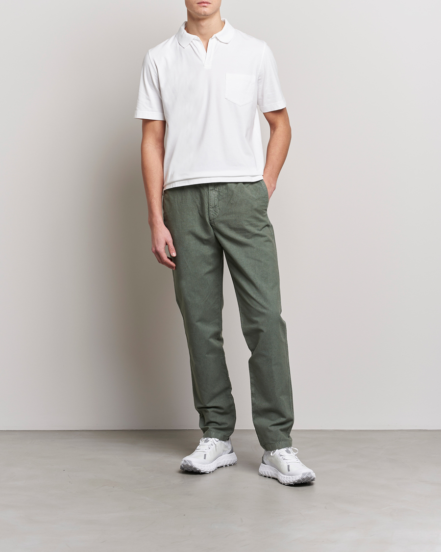 Mies | Pikeet | SEASE | Short Sleeve Jersey Polo White