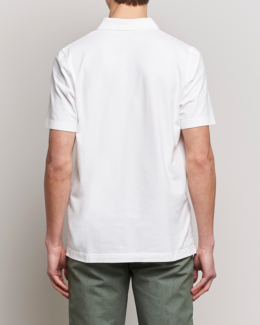 Mies | Pikeet | SEASE | Short Sleeve Jersey Polo White