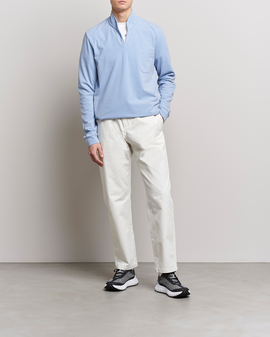 Mies | Puserot | SEASE | Elen Piquet Polo Light Blue