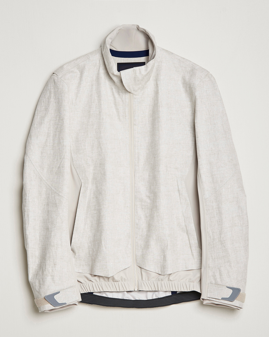Mies | Takit | SEASE | Windseeker Linen Jacket Light Beige