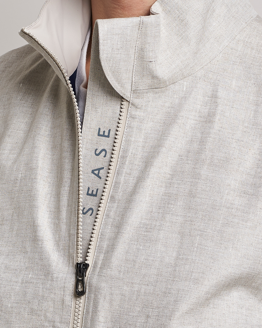 Mies | Takit | SEASE | Windseeker Linen Jacket Light Beige