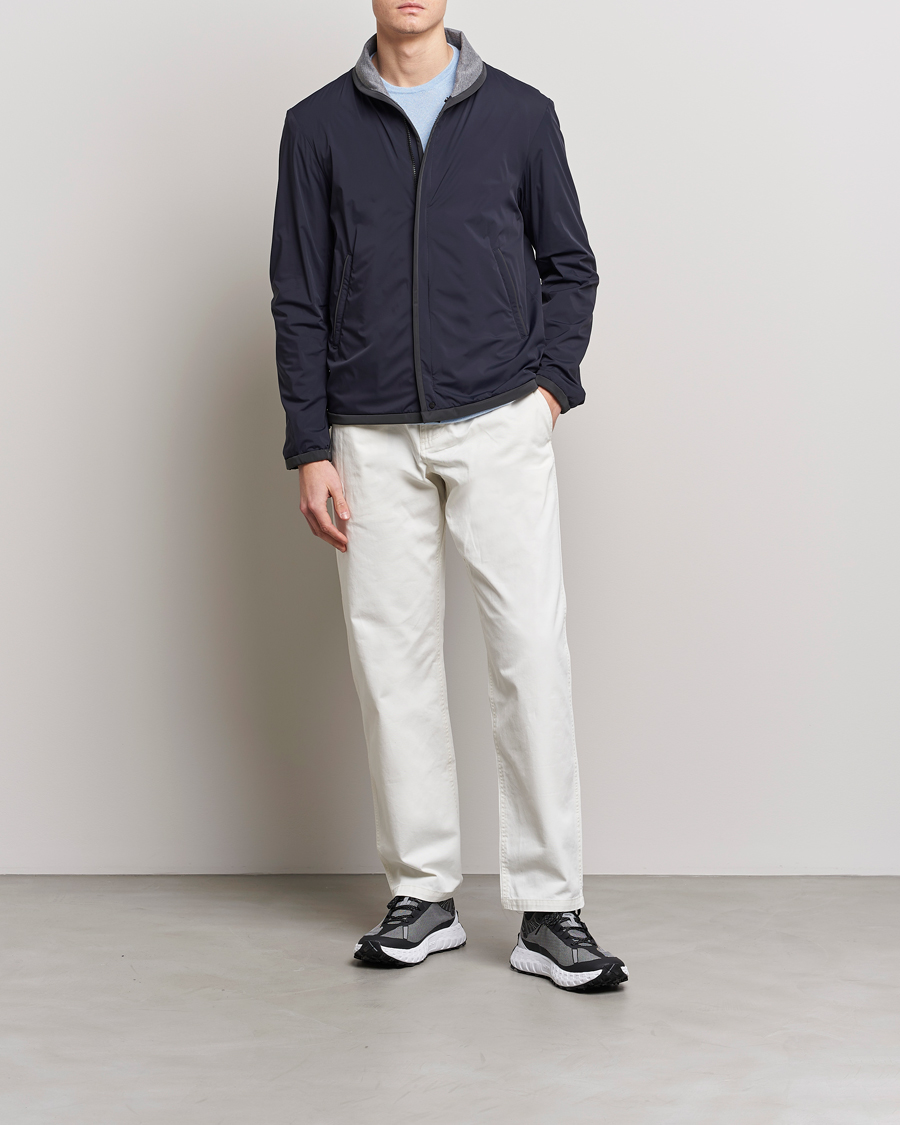 Mies | Takit | SEASE | Reversible Stretch Nylon Jacket Navy