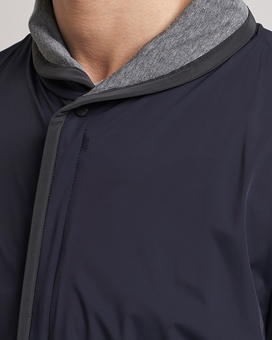 Mies | Takit | SEASE | Reversible Stretch Nylon Jacket Navy