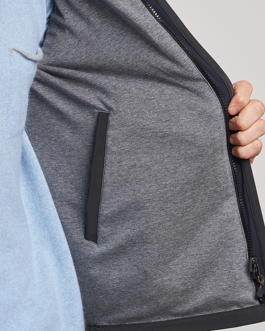 Mies | Takit | SEASE | Reversible Stretch Nylon Jacket Navy