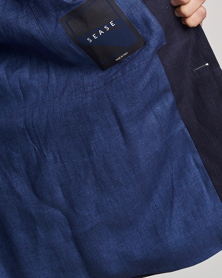 Mies | Pikkutakit | SEASE | Elen Linen Blazer Navy
