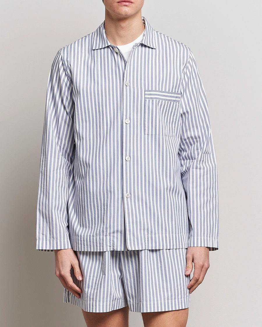 Mies |  | Tekla | Poplin Pyjama Shirt Skagen Stripes