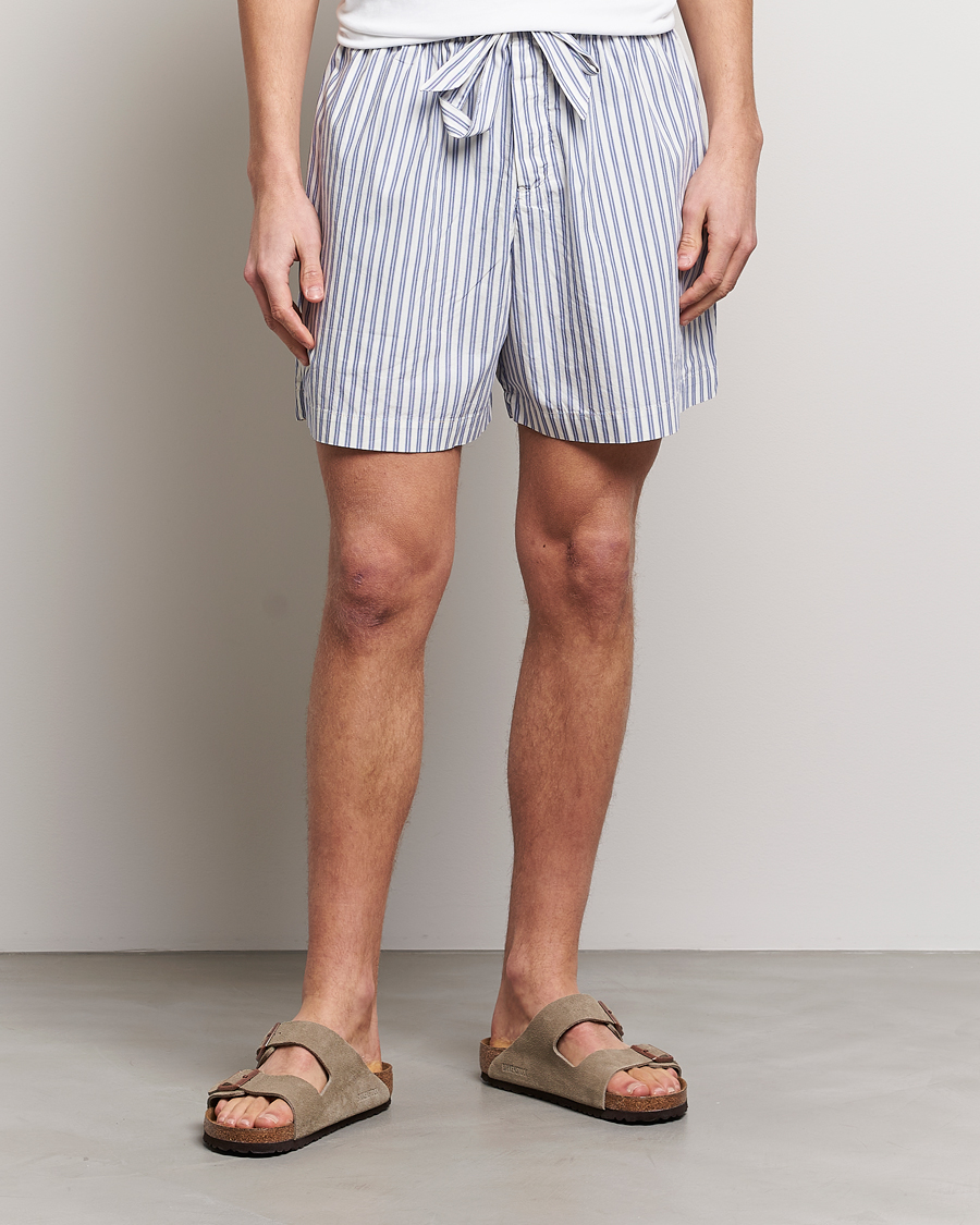 Mies | Yöpuvut ja kylpytakit | Tekla | Poplin Pyjama Shorts Skagen Stripes