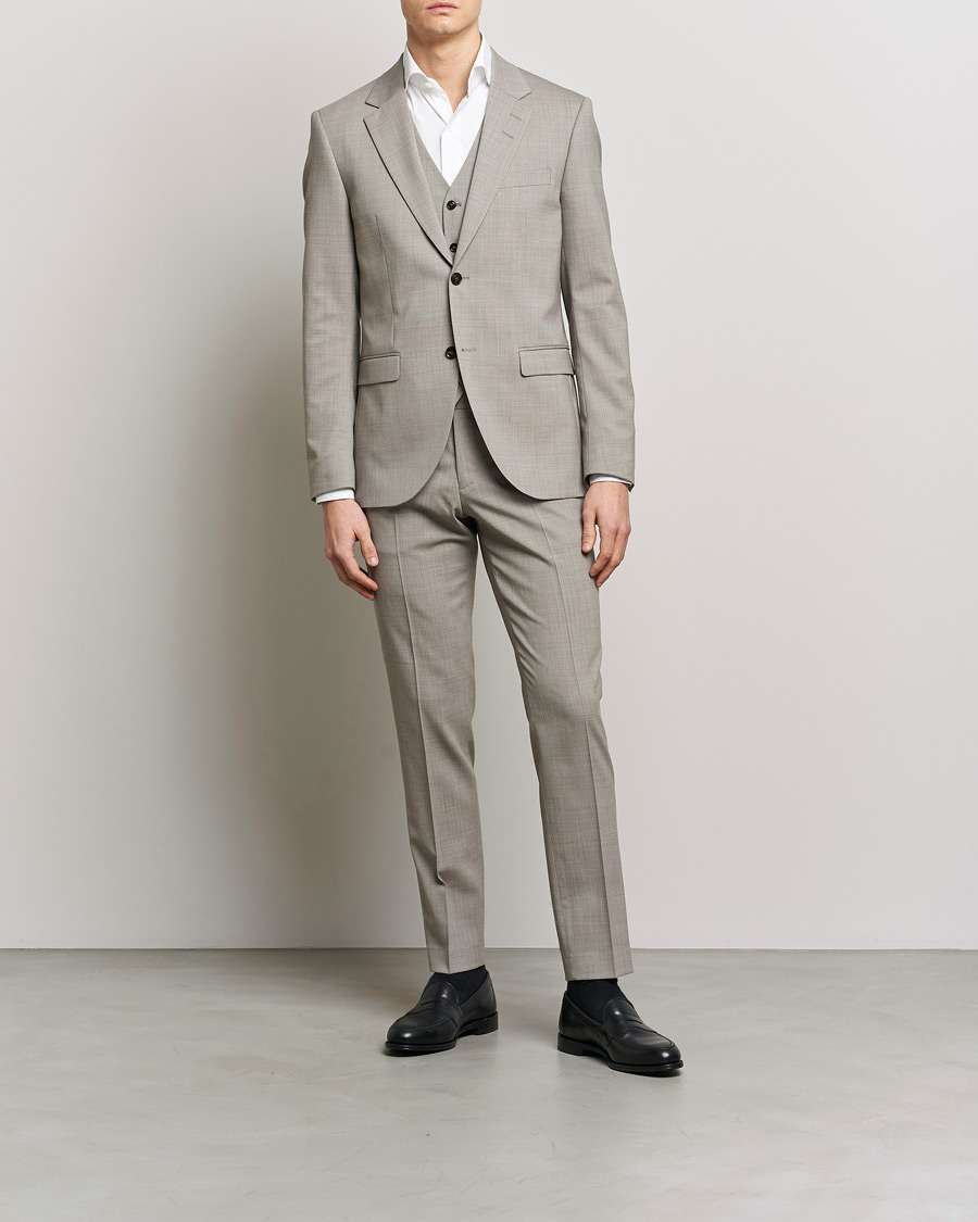 Mies | Housut | Tiger of Sweden | Tordon Wool Trousers Irish Cream
