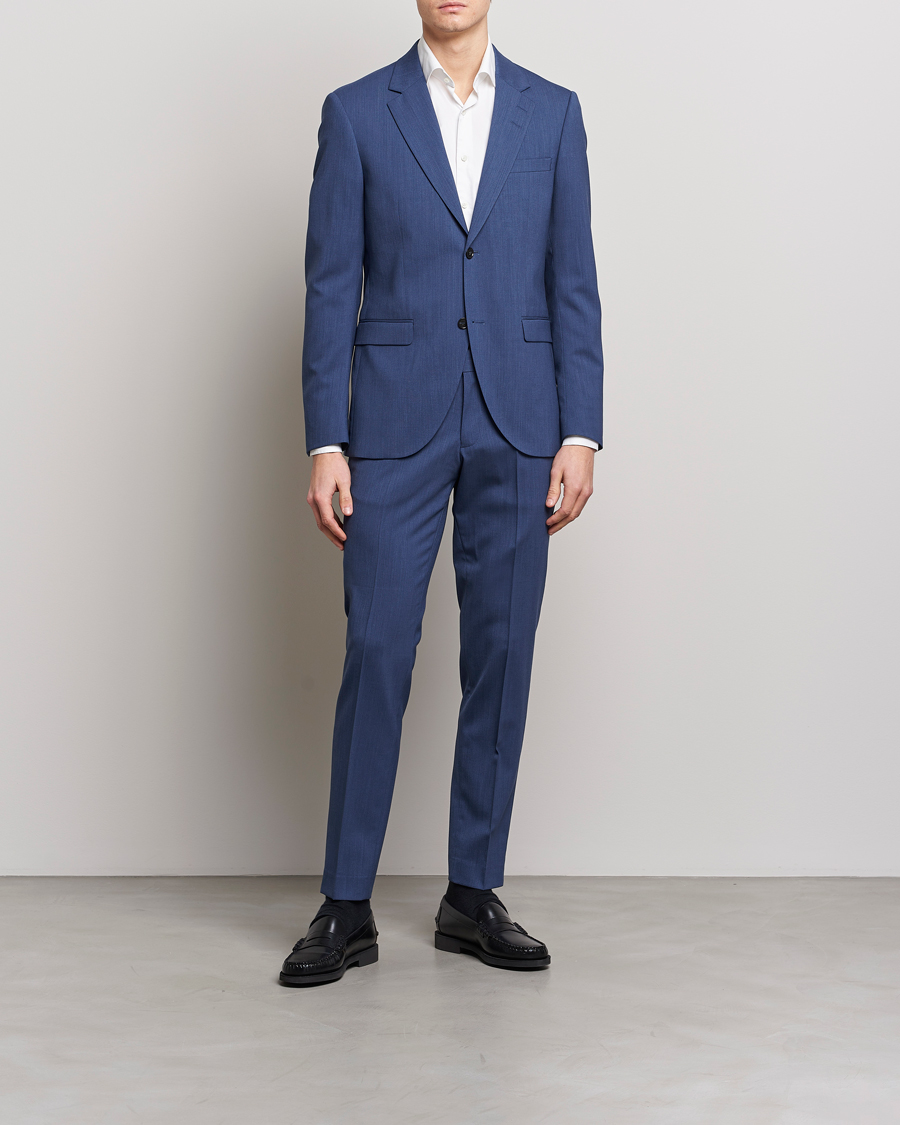 Mies | Housut | Tiger of Sweden | Tordon Wool Trousers Garage Blue