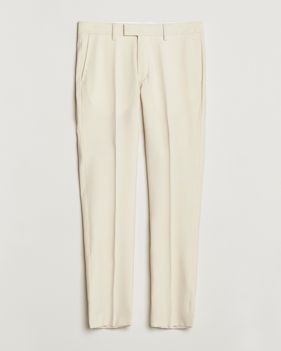Mies | Housut | Tiger of Sweden | Tenuta Wool Trousers Light Ivory