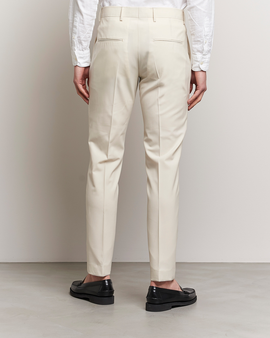 Mies | Housut | Tiger of Sweden | Tenuta Wool Trousers Light Ivory
