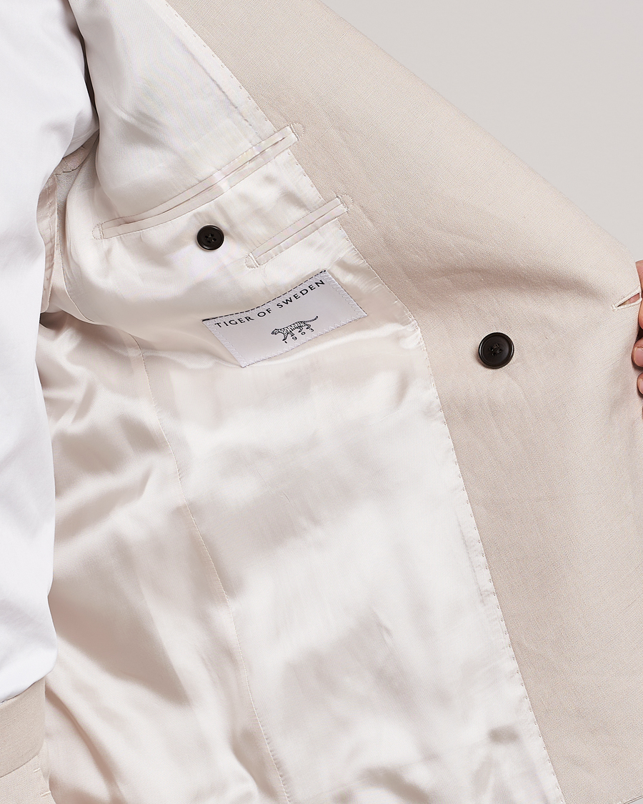 Mies | Pikkutakit | Tiger of Sweden | Heldin Linen Blazer Cream Sand