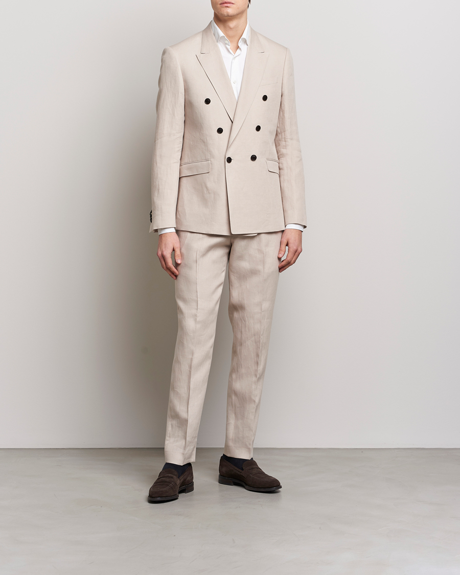 Mies | Housut | Tiger of Sweden | Tenutas Linen Trousers Cream Sand