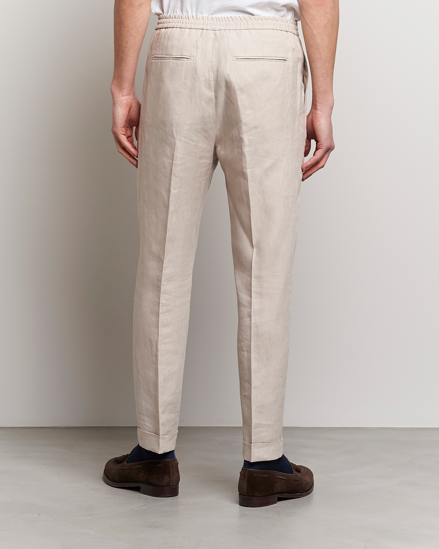 Mies | Housut | Tiger of Sweden | Taven Linen Trousers Cream Sand