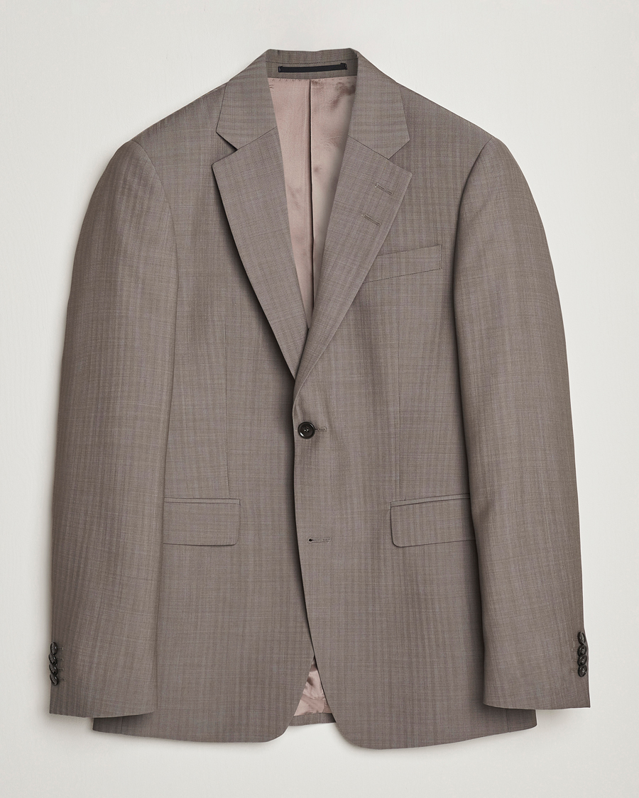 Mies | Pikkutakit | Tiger of Sweden | Justin Herringbone Wool Blazer Dark Sand