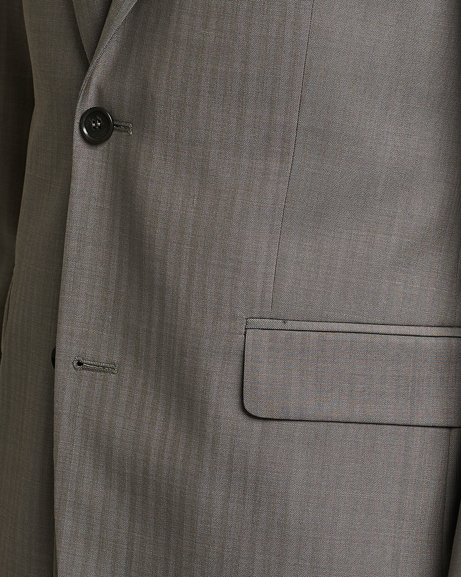 Mies | Pikkutakit | Tiger of Sweden | Justin Herringbone Wool Blazer Dark Sand