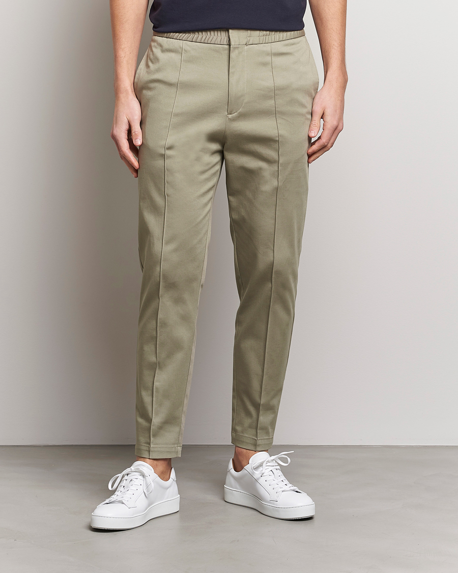 Mies | Housut | Tiger of Sweden | Sosa Cotton Trousers Dusty Green
