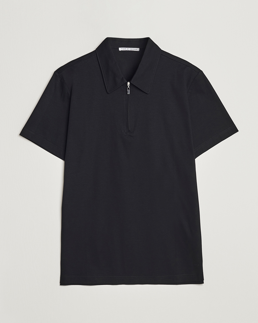 Mies | Kauluspaidat | Tiger of Sweden | Laron Mercerized Cotton Shirt Black