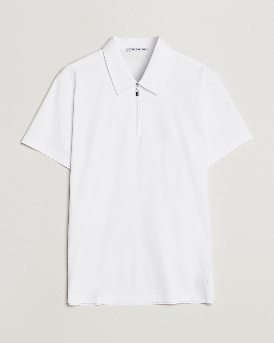 Mies | Kauluspaidat | Tiger of Sweden | Laron Mercerized Cotton Shirt Pure White