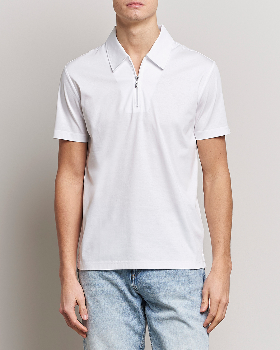Mies |  | Tiger of Sweden | Laron Mercerized Cotton Shirt Pure White