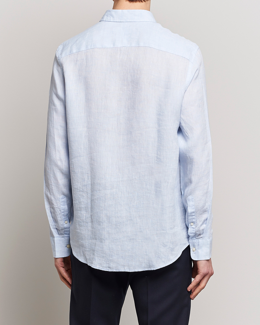 Mies | Kauluspaidat | Tiger of Sweden | Sankt Linen Shirt Light Blue