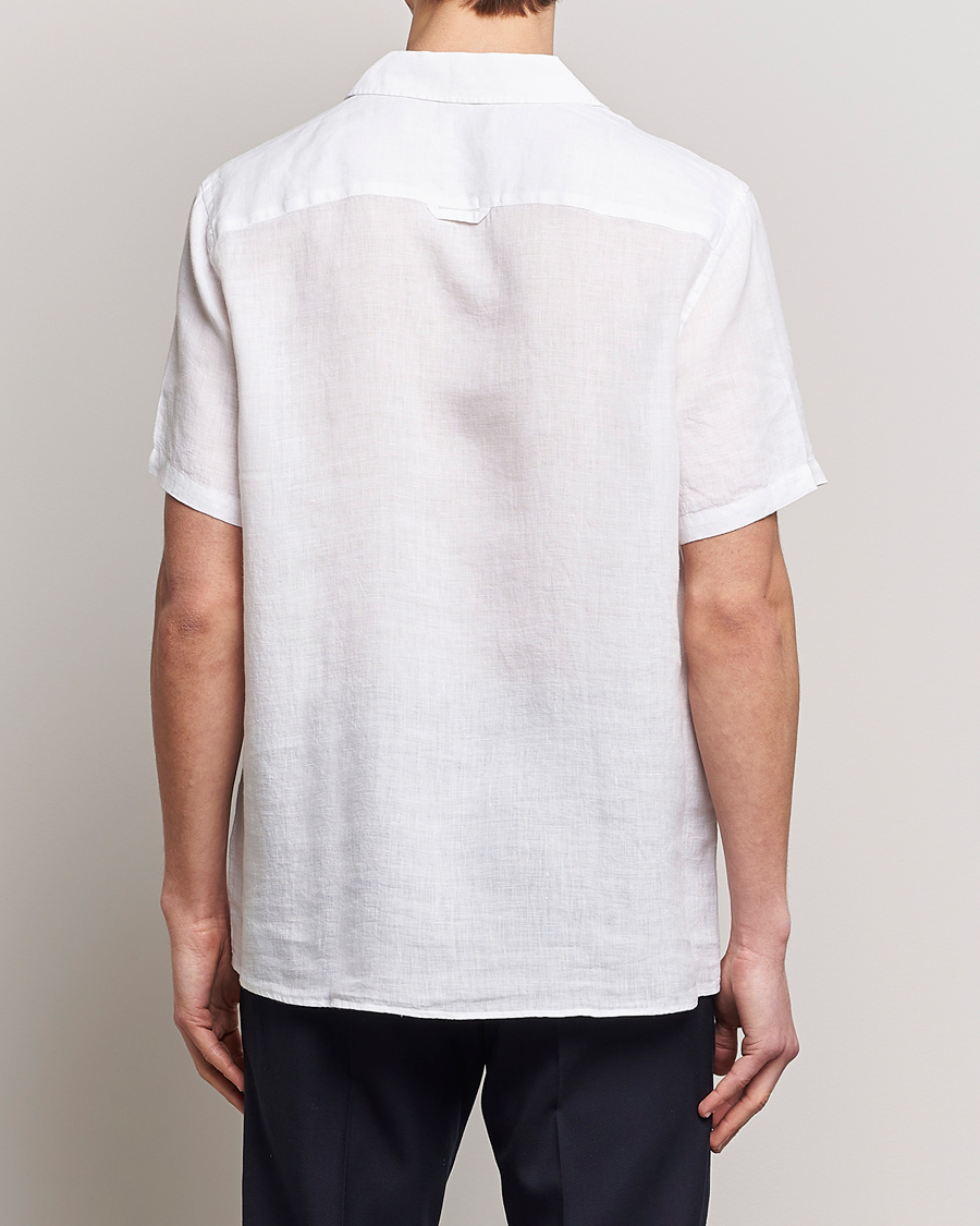 Mies | Kauluspaidat | Tiger of Sweden | Riccerdo Linen Shirt Pure White