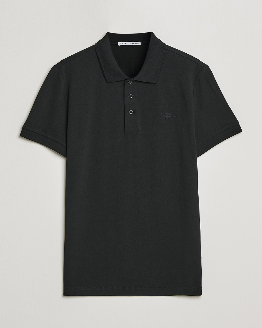 Mies | Pikeet | Tiger of Sweden | Diaros Cotton Pique Black