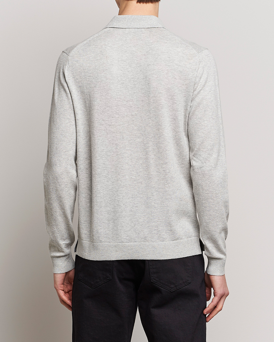 Mies | Puserot | Tiger of Sweden | Orbit Merino Wool Half Zip Light Grey Melange