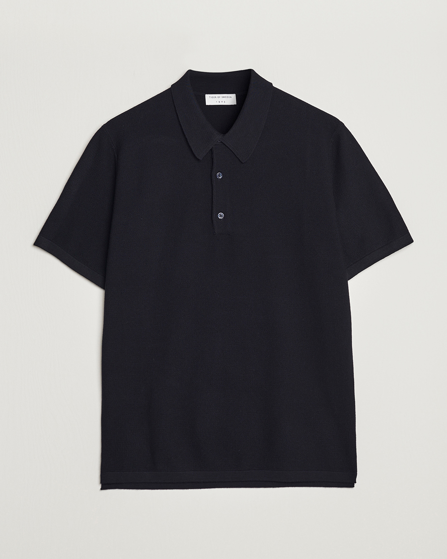 Mies | Puserot | Tiger of Sweden | Jenkim Knitted Pique Dark Ink
