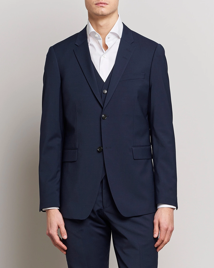 Mies | Puvuntakit | Tiger of Sweden | Jerretts Wool Travel Suit Blazer Royal Blue