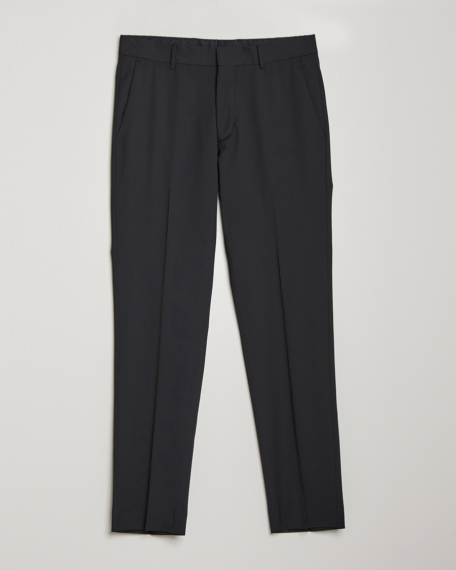 Mies | Housut | Tiger of Sweden | Tenuta Wool Travel Suit Trousers Black