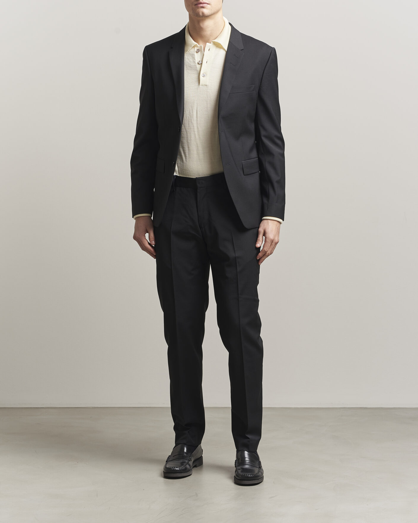 Mies | Housut | Tiger of Sweden | Tenuta Wool Travel Suit Trousers Black