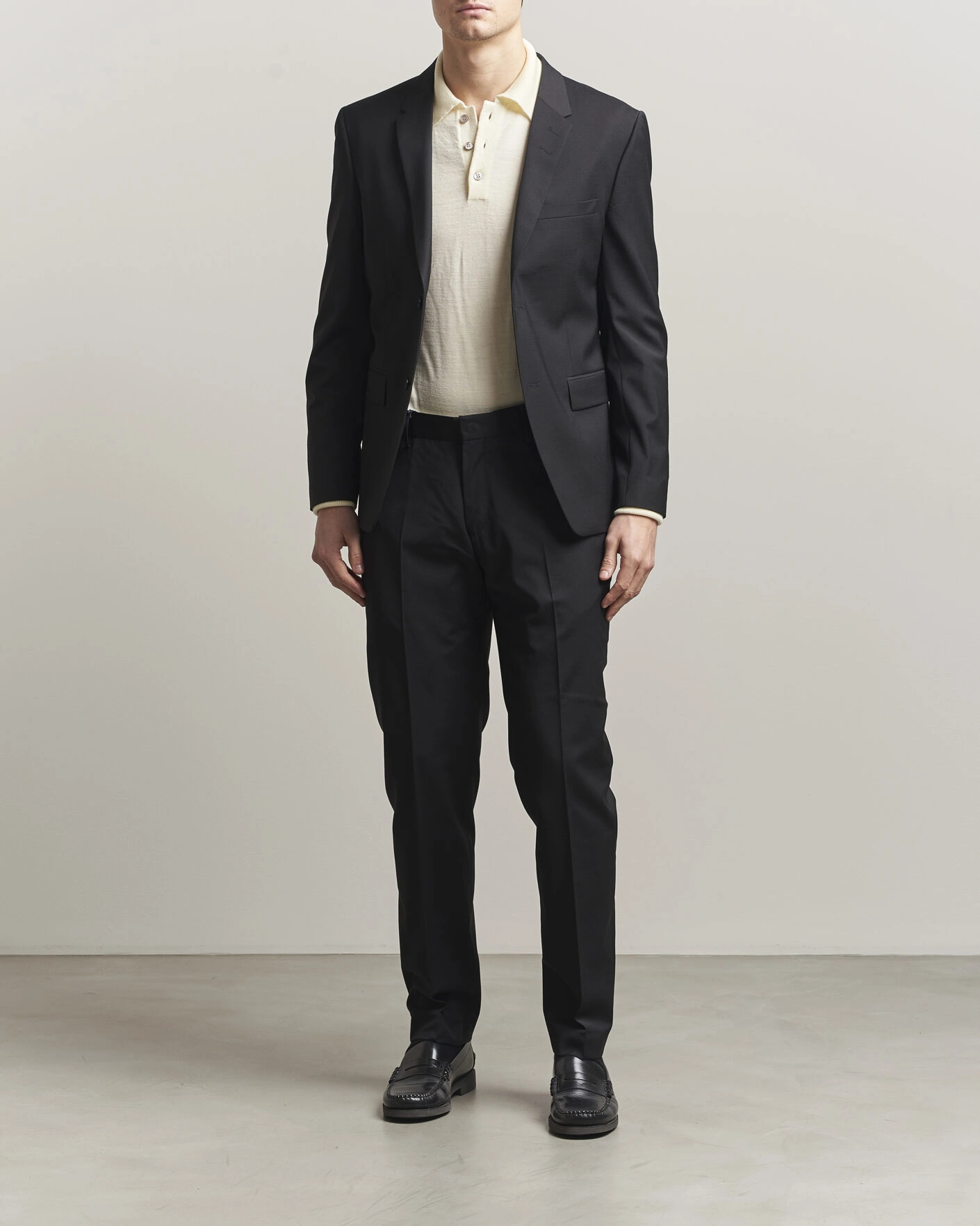 Mies | Housut | Tiger of Sweden | Tenuta Wool Travel Suit Trousers Black
