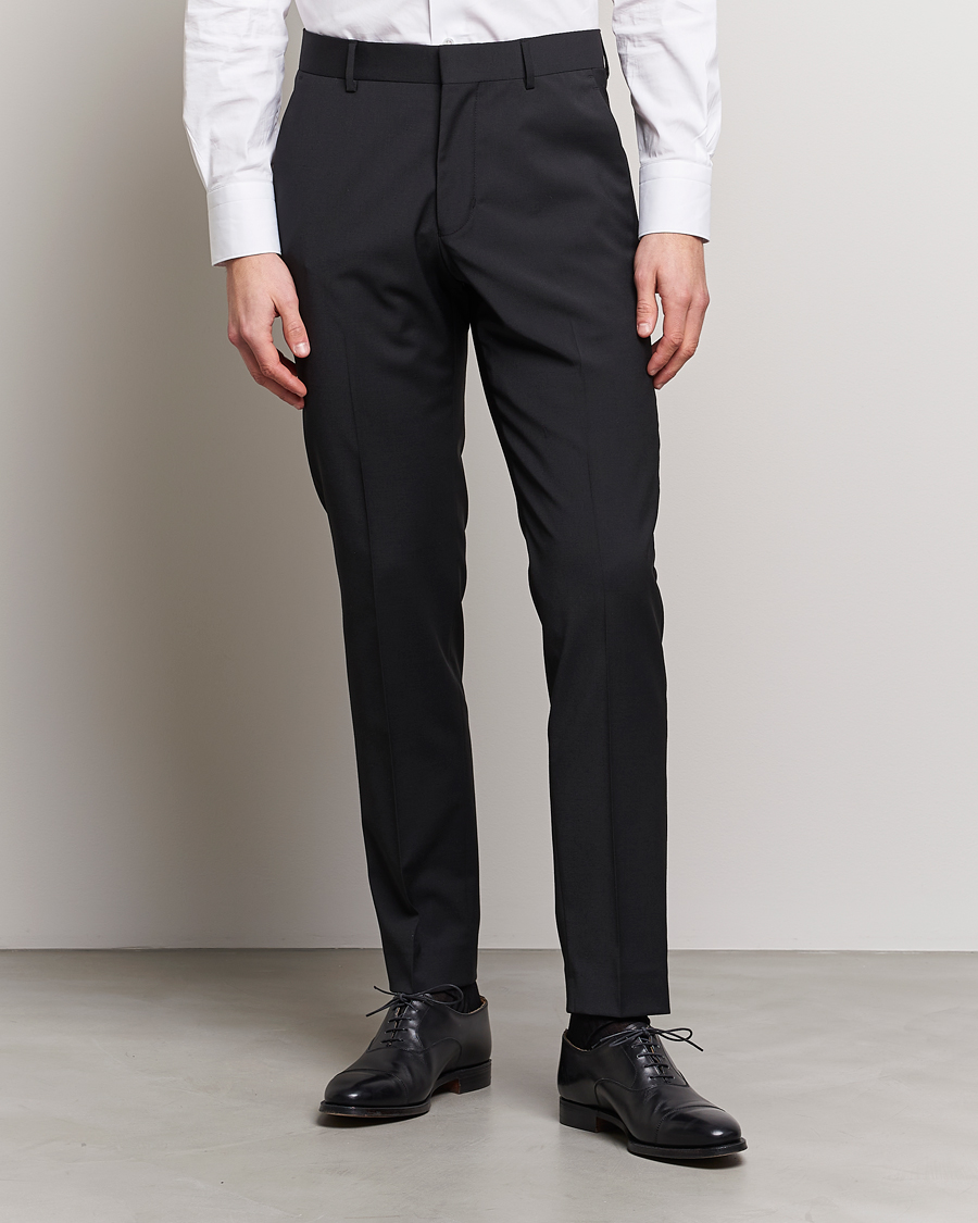 Mies | Business & Beyond | Tiger of Sweden | Tenuta Wool Travel Suit Trousers Black