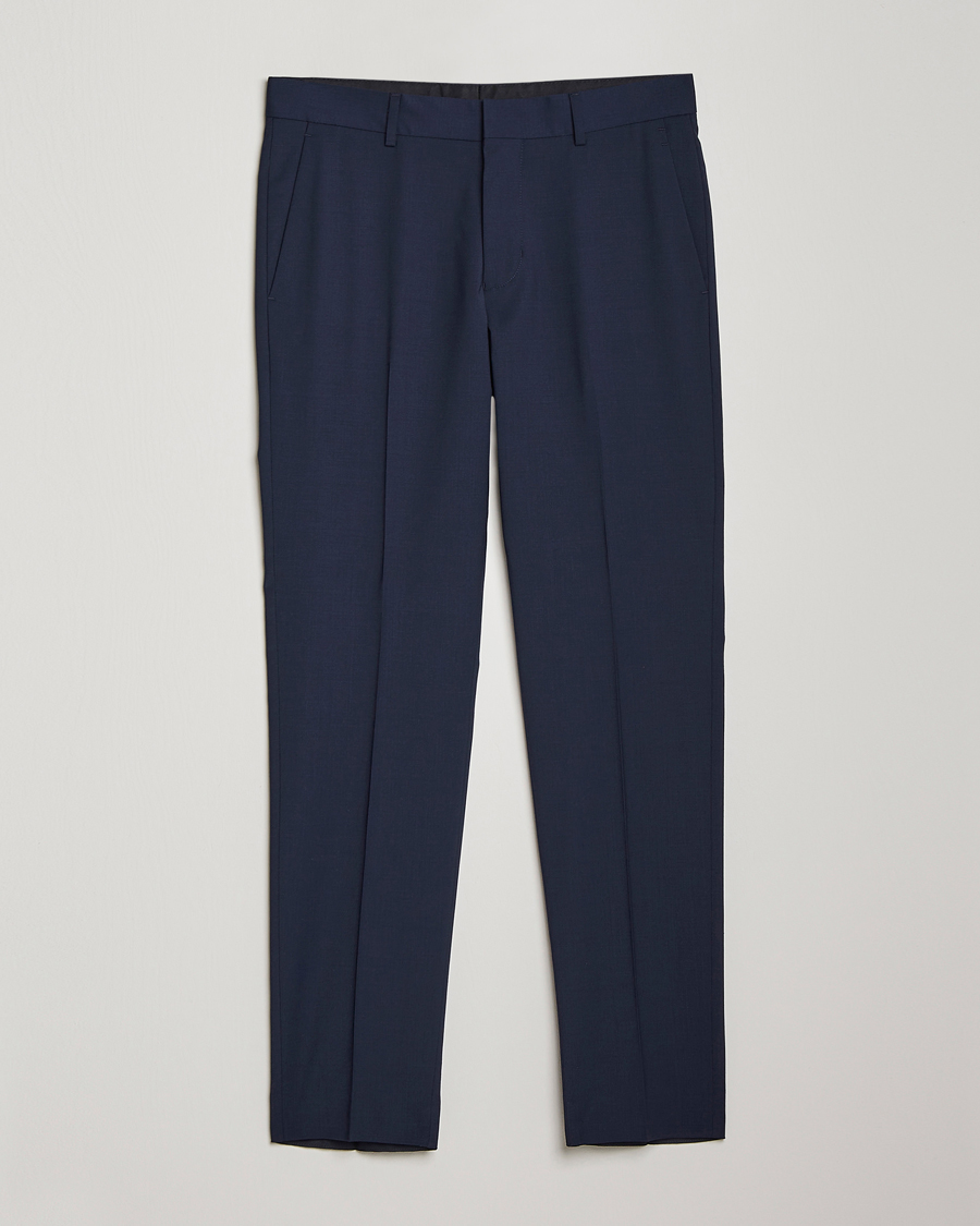 Mies | Housut | Tiger of Sweden | Tenuta Wool Travel Suit Trousers Royal Blue