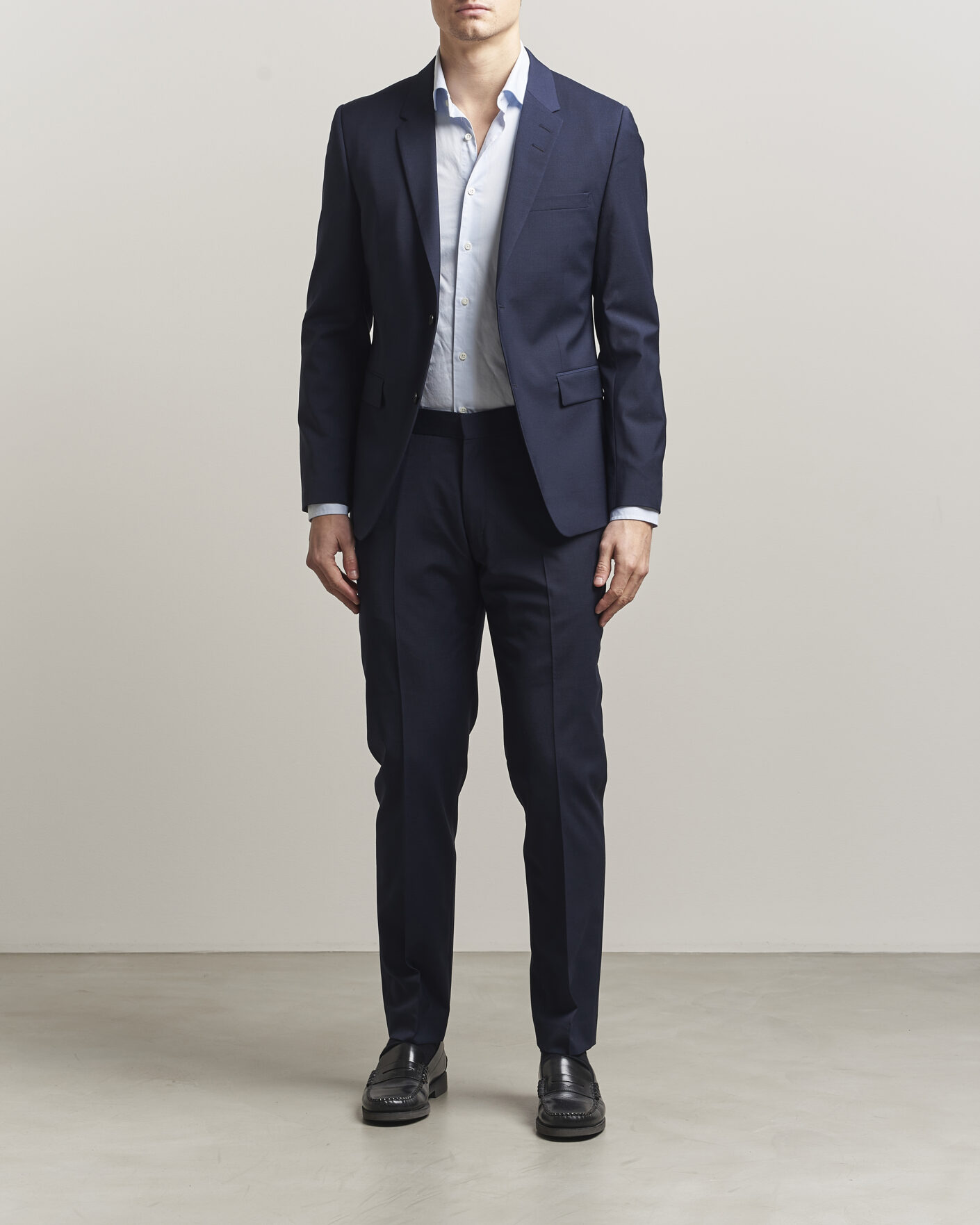 Mies | Housut | Tiger of Sweden | Tenuta Wool Travel Suit Trousers Royal Blue