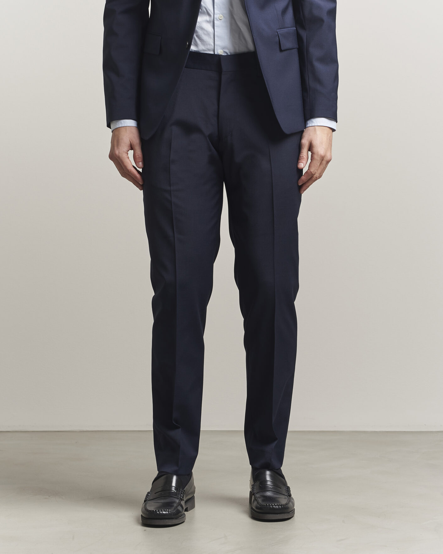 Mies | Housut | Tiger of Sweden | Tenuta Wool Travel Suit Trousers Royal Blue