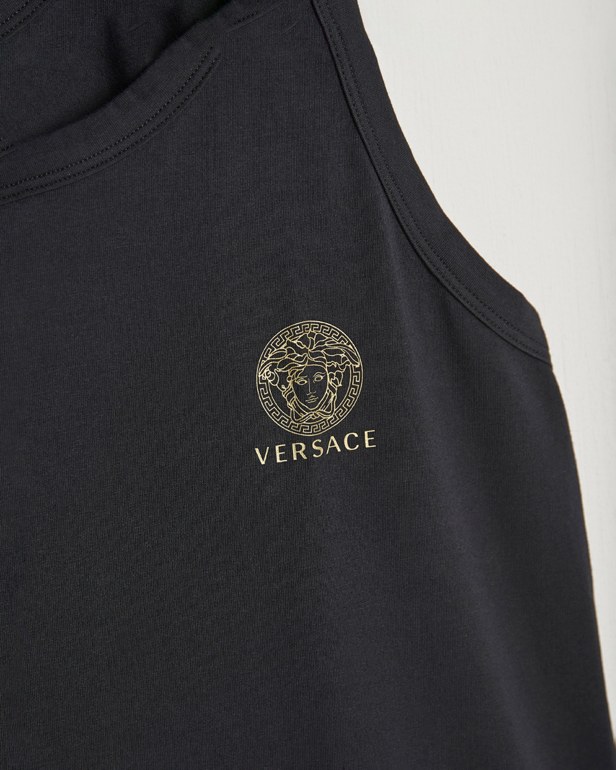 Mies | Mustat t-paidat | Versace | Medusa Tank Top Black