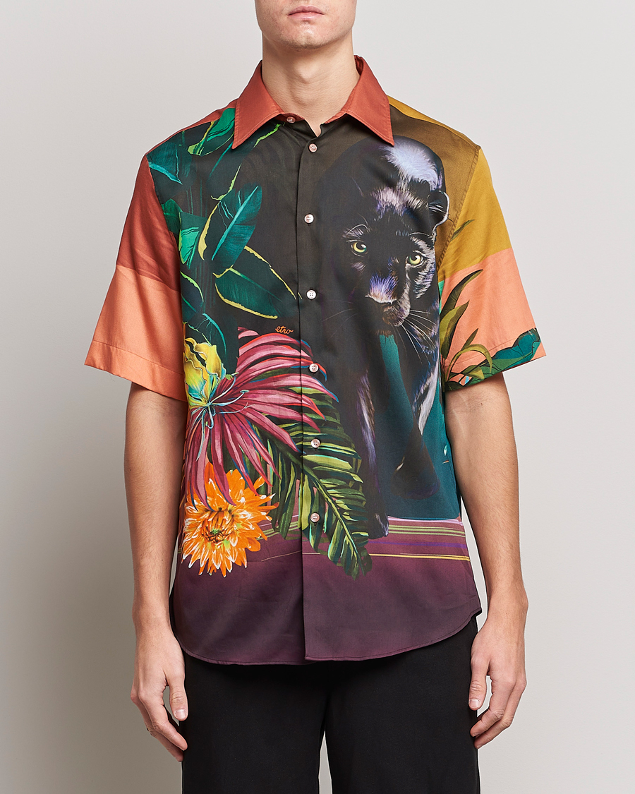 Mies |  | Etro | Printed Camp Collar Shirt Multicolor