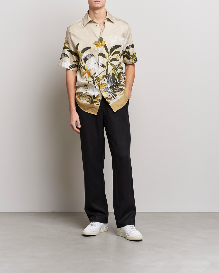 Mies | Kauluspaidat | Etro | Printed Camp Collar Shirt Beige
