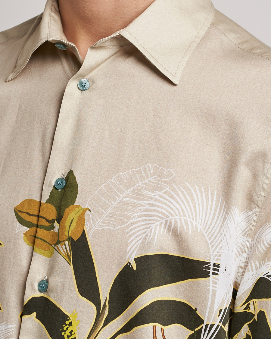 Mies | Kauluspaidat | Etro | Printed Camp Collar Shirt Beige