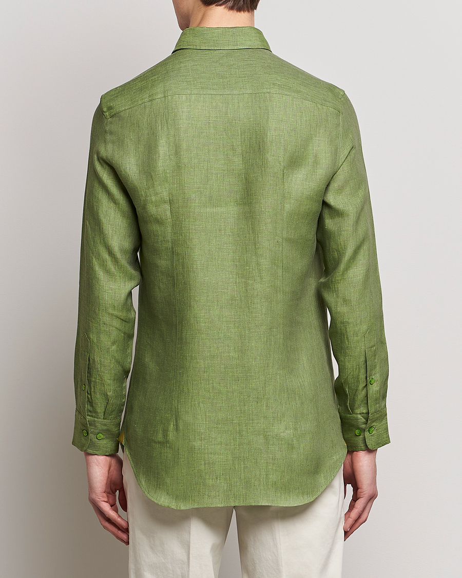 Mies | Kauluspaidat | Etro | Linen Sport Shirt Green