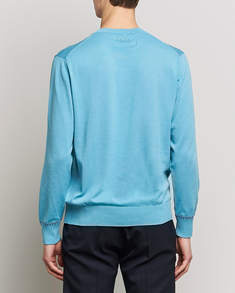 Mies | Puserot | Etro | Crew Neck Pullover Azzurro